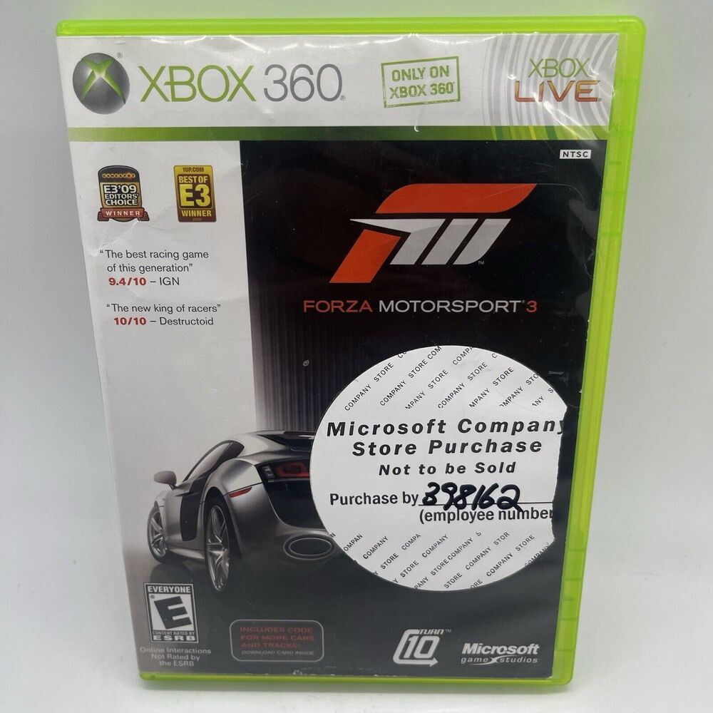 Forza Motorsport 3 Xbox 360 CIB Complete Tested & Working